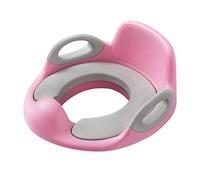 TRMLBE Siège de Toilette pour Enfants Siège de WC Antidérapant avec Protection Anti-éclaboussures Siège D'entraînement au Pot avec Revêtement Adaptateur de Toilette (Rose)