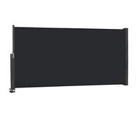 TRMLBE Store Vertical Extensible de 1m x 3m pour Balcon et Terrasse, Pare-Soleil et Brise-Vue avec Poignée et Support en Aluminium, Anthracite