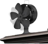 TRMLBE Ventilateur de chemin?e, ventilateur de poêle sans ?lectricit ? 5 pales 60¡ã Oscillation Accessoires de chemin?e Ventilateur silencieux pour po?le ? chaleur