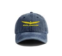 TROBER Casquettes Hommes Les Loisirs de Plein air Goldwing Casquette de Baseball en détresse Casquette Hommes Retro Outdoor Summer Réglable GL1800 Chapeau Cadeau d’Anniversaire Mon père et Mon Mari
