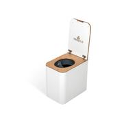 Trobolo Toilettes sèches à séparation en bois - SilvaBlœm blanc - H3XX1457W