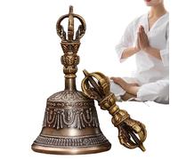 Trochate Cloche D'- Objets Rituels Bouddhistes,Instrument De Musique Dorje Vajra Pour Cérémonie Spirituelle Noël Mariage Maison