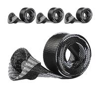 Trochate Housse de Canne à Pêche - Étui Tissé Portable pour Cannes,Protection Élastique Renforcée pour Rangement Transport Pont Plage Lac Garage Quai Surf Rivière Kayak Bateau Berg
