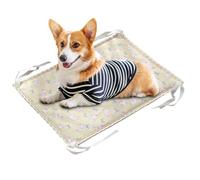 Trochate Tapis Rafraîchissant pour Chien - Couchette Douce pour Animaux,Tapis à Glace Double Face avec Corde aux Quatre Coins pour Chiens et Chats pour Lit Canapé Chenil en Intérieur et