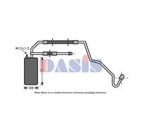 AKS DASIS 801500N Filtre déshydratant, climatisation
