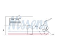 NISSENS 95124 Filtre déshydratant, climatisation