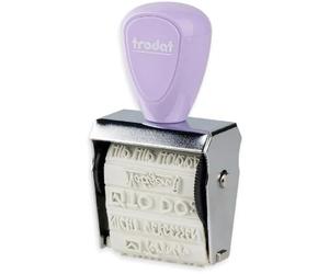 Trodat 1129 Creative Mini tampon violet BULLET JOURNAL, pour créer des créations créatives - 12 impressions en allemand