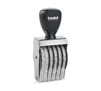 trodat 1596 Tampon numérique trodat, 6 chiffres, dimensions de l'empreinte : 9 x 41 mm