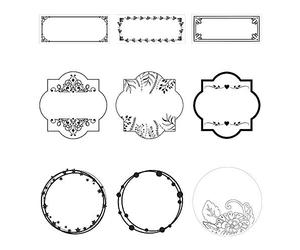Trodat 36 étiquettes adhésives Vintage adaptées pour le tampon Trodat Vintage - Idéal pour vos créations de scrapbooking : cartes de vœux, carnet de voyage, créations en tout genre