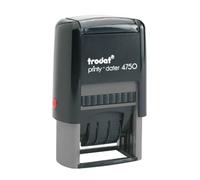 Trodat 4750/L1 Printy Tampon dateur avec plaque texte « Eingegangen » Noir (Version Allemande)