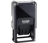 Trodat 4750/L2 Printy Tampon dateur avec plaque texte « Eingegangen » Noir [Français non garanti]