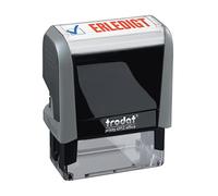 Trodat - 92399432715 - 4912 Office Printy Tampon encreur avec formule commerciale en allemand ""Erledigt"" Gris