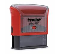 trodat 53440 Printy 4915 4.0 Tampon encreur 7 lignes Rouge