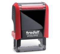Trodat 53537 texte Tampon automatique Printy 4910 4.0, 3 lignes Blanc