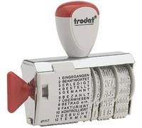 Trodat 54340 Tampon multiformules noir 56 x 4 mm (l x H)