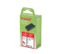 Trodat Cassette d'encre de rechange pour tampon Printy 4911 - Lot de 3 - Rouge