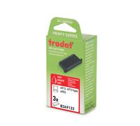 Trodat Cassette d'encre de rechange pour tampon Printy 4913 - Lot de 3 - Rouge