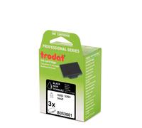 Trodat Cassette d'encre de rechange pour tampon Professional 6/53 - Lot de 3 - Noir