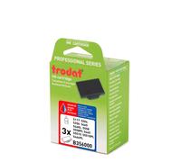 Trodat Cassette d'encre de rechange pour tampon Professional 6/56/2 - Lot de 3 - Bicolore