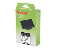 Trodat Cassette d'encre de rechange pour tampon Professional 6/58 - Lot de 3 - Noir