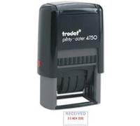 Trodat Tampon dateur Printy-Dater 41 x 24 mm (L x H) gris/noir
