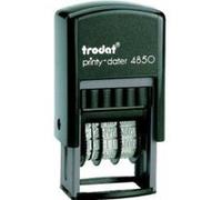 Trodat Datumstempel Printy Dater 4850l "Bezahlt", Blau/Rot