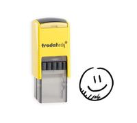 Trodat Edy FIX Tampon de motivation Smiley auto-encreur | Indépendant de la langue, impression noire, pour enseignants et éducateurs