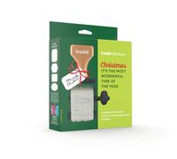 Trodat Lot de tampons de Noël - 6 messages festifs, 3 couleurs d'encre (rouge, vert, noir) et 16 étiquettes cadeaux | Parfait pour les cartes de Noël, les étiquettes cadeaux et l'emballage | Kit