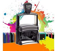Trodat Metal Line 5480 - Tampon Dateur Professionnel Automatique 4 + 4 lignes À Personnaliser - Empreinte 68 x 47 mm Offerte