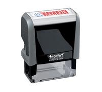 Trodat Office Printy 4912 Tampon de texte auto-encreur avec texte surligné, couleur bleu/rouge 47 x 18 mm