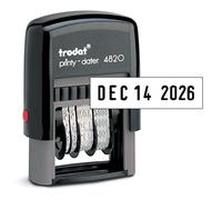Trodat Printy 4820 Tampon encreur automatique Motif mois en lettres Noir 9,5 mm x 3,5 mm
