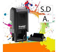 Trodat Printy 4907 (415428) - Tampon encreur automatique 1 ligne personnalisable 13 x 6 mm Noir