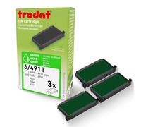 Trodat Printy 4911 Lot de 3 tampons de rechange Vert