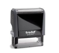 Trodat Printy 4912 - Gris - Personnaliser avec texte souhaité, personnaliser ici en ligne - Tampon auto-encreur comme timbre de nom, tampon d'adresse, tampon d'entreprise, 5 lignes, 46 x 17 mm