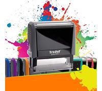 Trodat Printy 4915 - Tampon Encreur Professionnel Automatique 6 Lignes À Personnaliser - Empreinte 70 x 25 mm Offerte (Gris)