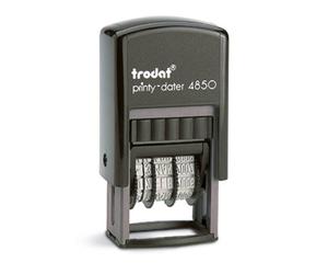Trodat Printy-Dater Tampon dateur 23 x 12 mm (l x H) noir