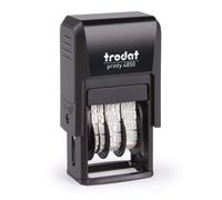 Trodat Datumstempel Printy Dater 4850l "Bezahlt", Blau/Rot