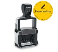 Trodat Professional 5440 Tampon dateur personnalisable avec texte et rouleau de date Date réglable jusqu'au 31 décembre 2036 (49 x 28 mm | 6 lignes)