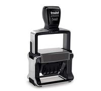 Trodat Professional 5460/L2 timbre auto-encrant avec date et texte néerlandais PAYÉ SUR, impression bleu-rouge