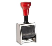 Trodat REINER Folioteur automatique REB6 monture Métal livré avec un encrier noir - hauteur caractères 4,5 mm