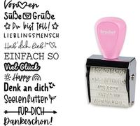 trodat Set de tampons créatifs Creative Mini "Nette Botschaft" (messages sympas)