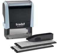 trodat set de tampons texte Printy 4912 Typomatic bleu pastel