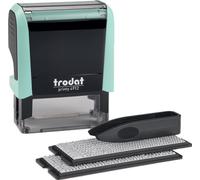 trodat set de tampons texte Printy 4912 Typomatic vert pastel
