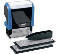 trodat set de tampons texte Printy 4913 Typomatic bleu ciel