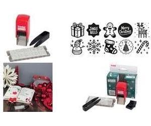 trodat switch Tampon à motif de Noël 2 x 2 cm