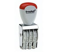 Trodat – Tampon dateur 1004 – Empreinte 3x12 mm – Mois en chiffres – Hauteur des caractères 3 mm