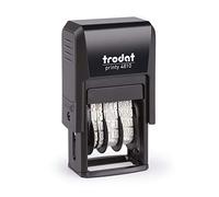 Trodat Tampon Dutch date Printy 4810, mois en lettres, DUT, 3,8 mm, couleur d'impression noire