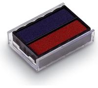 trodat Tampon encreur de rechange 6/4850/2 bleu/rouge pack de deux