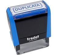 TRODAT Tampon X-print 4912 Formule Commerciale Texte + Picto "DUPLICATA" Bleu