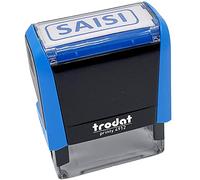 Trodat Tampon encreur X-Print "Saisi Le" 4912 44×15 mm – Encrage automatique rechargeable Bleu